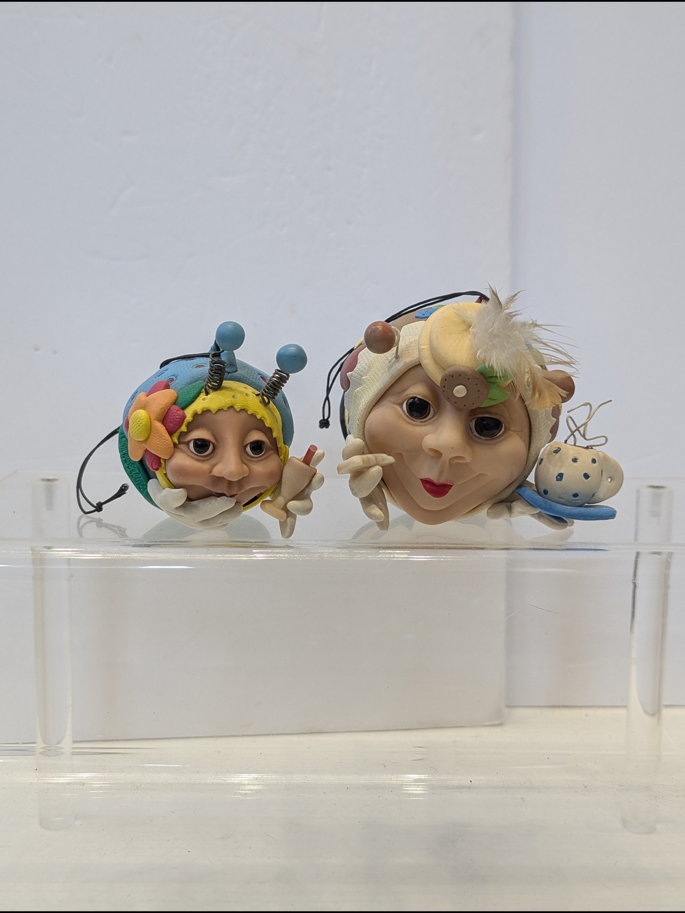 Jitterbugs by Susan Newman "Tea Time Kay & Beach Time" Art Figurine Handcrafted